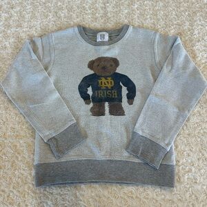 Notre Dame teddy bear crewneck sweatshirt